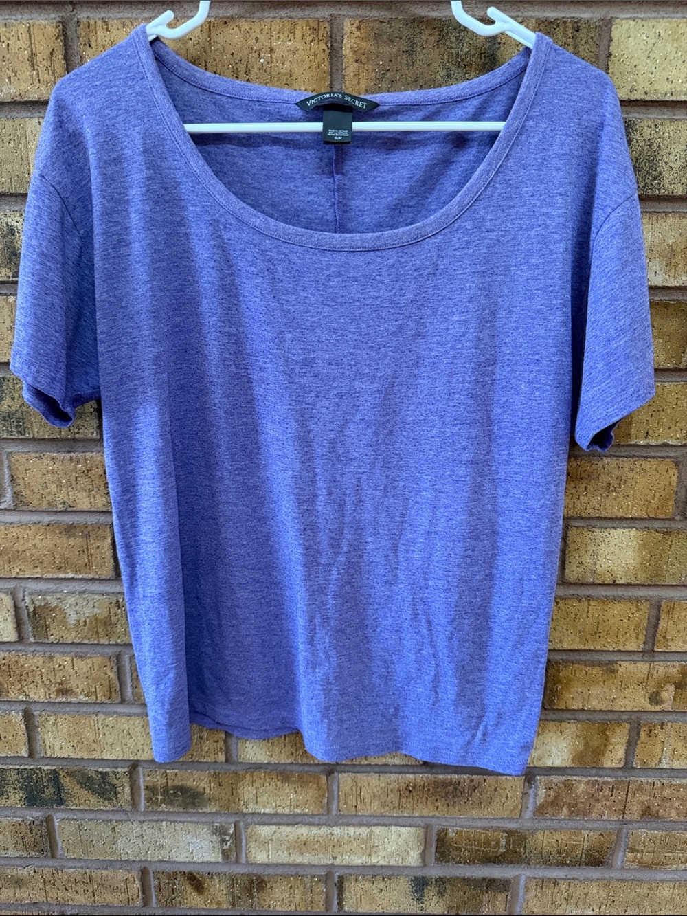 Victoria's Secret Lavender Scoop Neck Short Sleeve Top